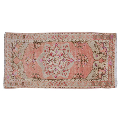 Vintage Rug 2'2" x 4'3" feet 66 x 130 cm