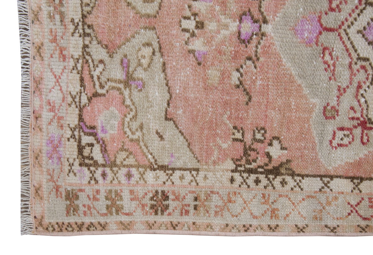 Vintage Rug 2'2" x 4'3" feet 66 x 130 cm