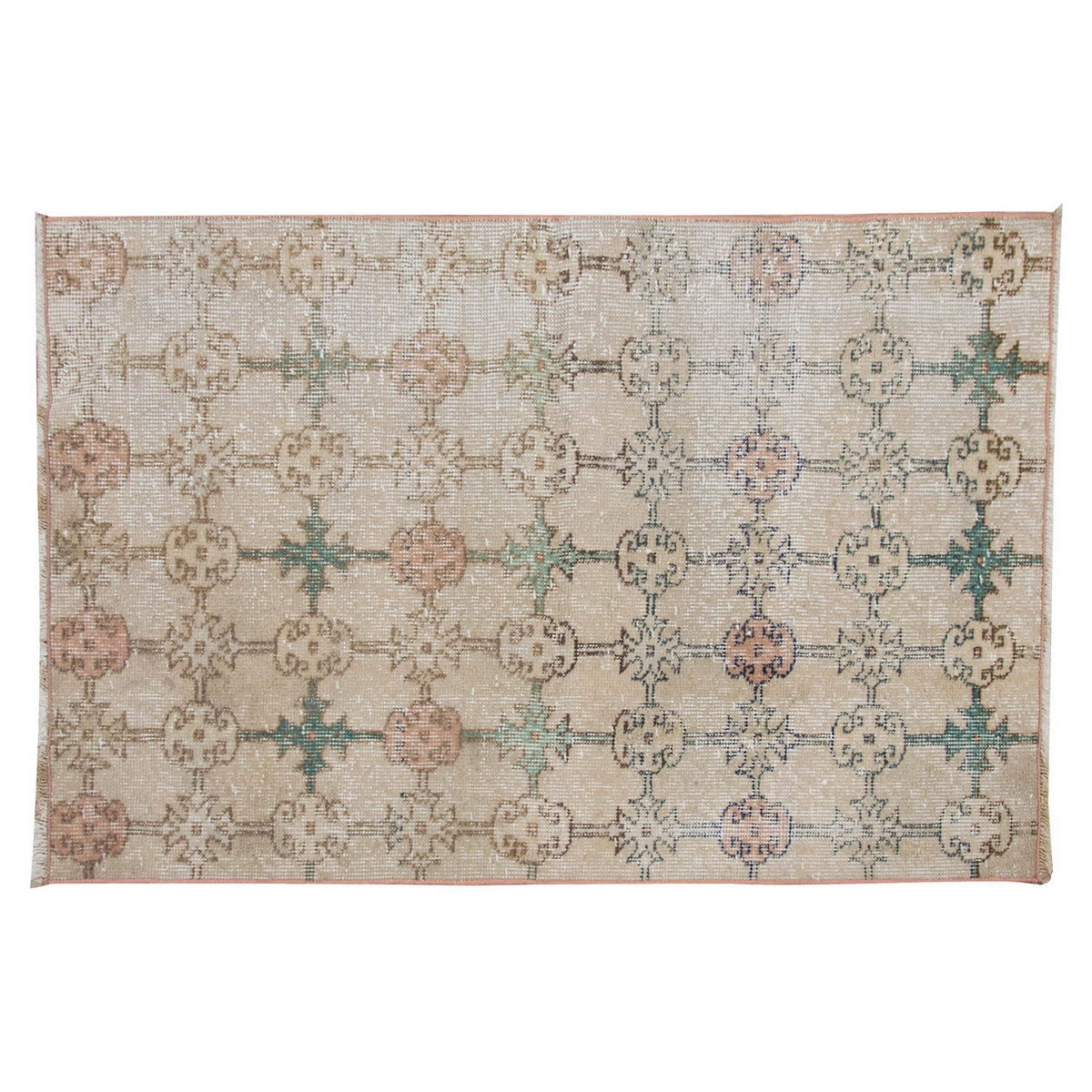 Vintage Rug 2'4" x 4" feet  72 x 124 cm