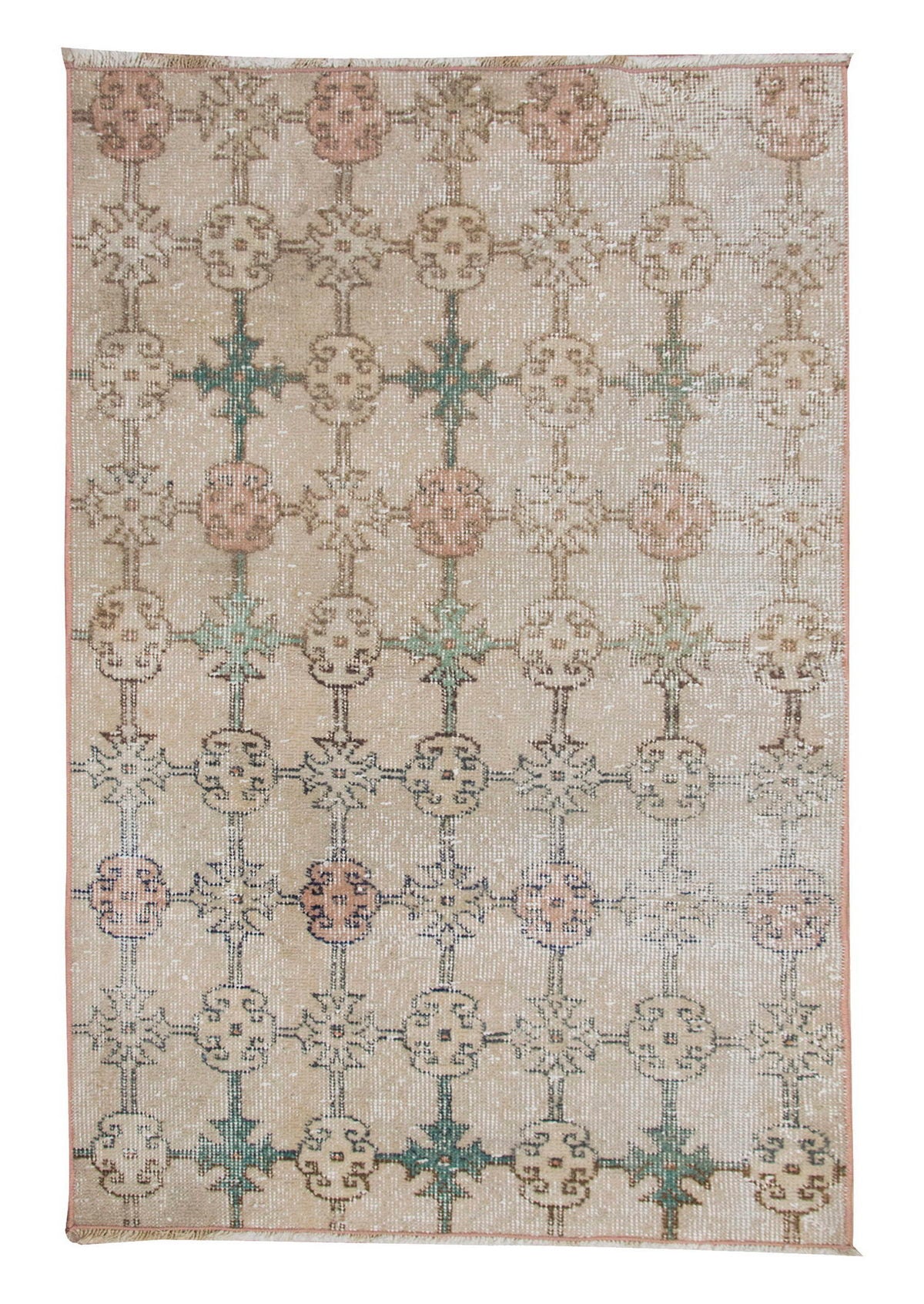 Vintage Rug 2'4" x 4" feet  72 x 124 cm
