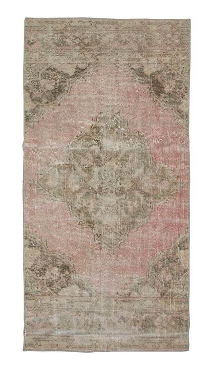 Vintage Rug 2'4" x 4'8" feet  70 x 143 cm