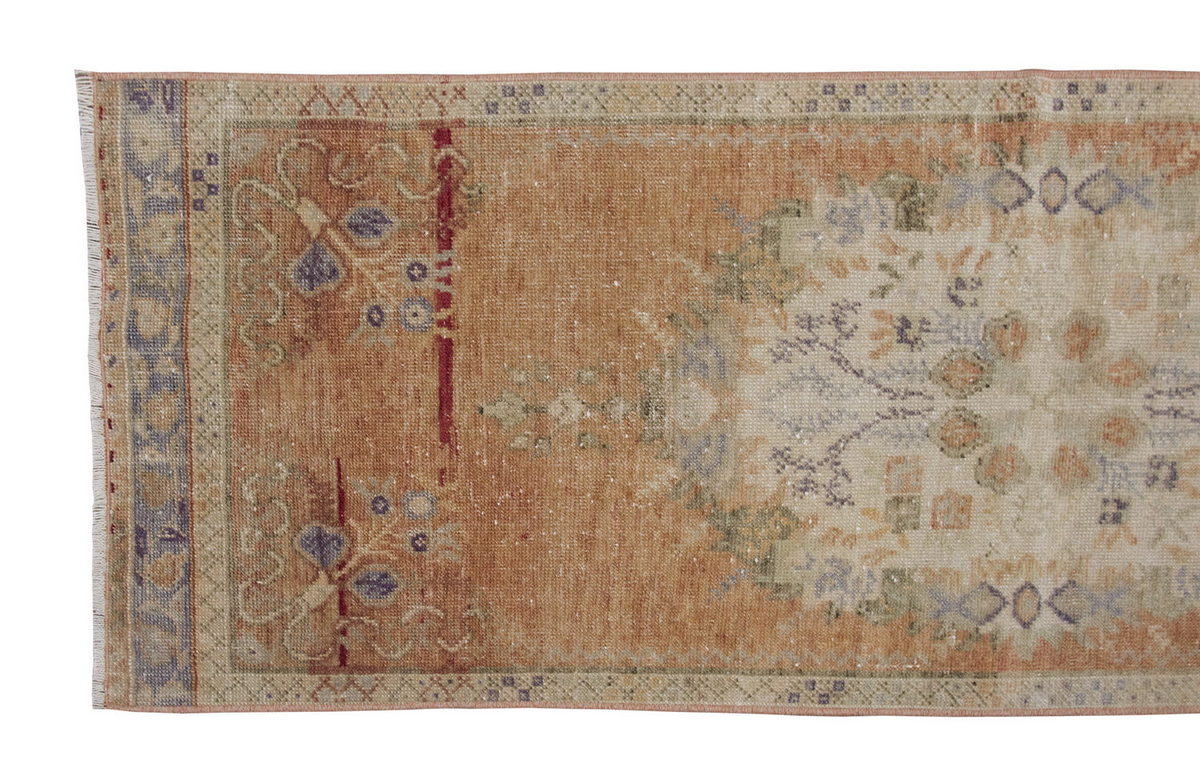 Vintage Rug 2'4" x 6" feet  70 x 180 cm