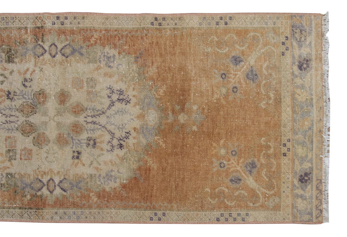 Vintage Rug 2'4" x 6" feet  70 x 180 cm