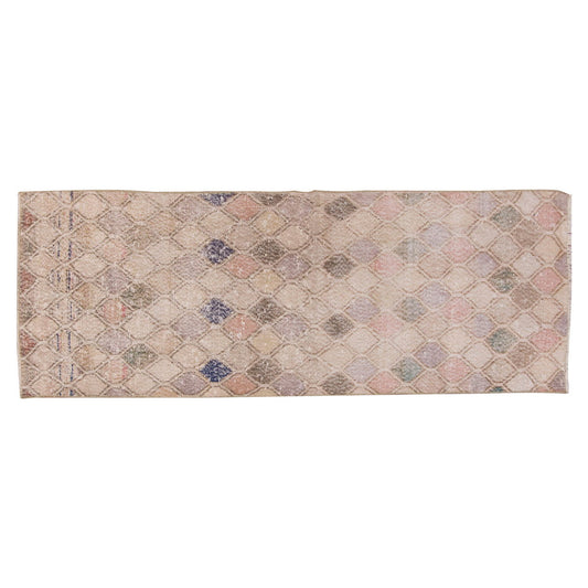 Vintage Rug 2'4" x 6'4" feet 72 x 193 cm