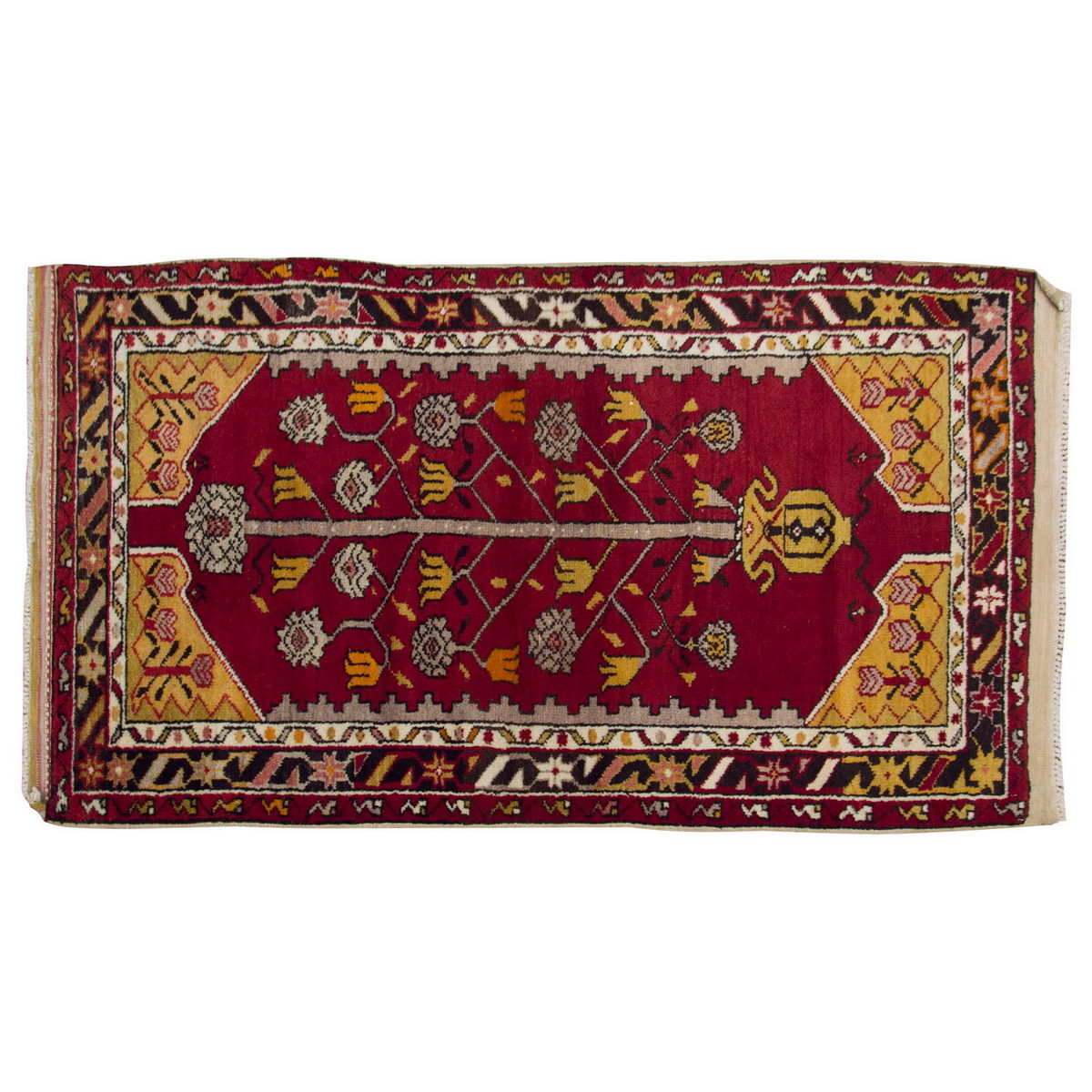 Vintage Rug 2'8" x 5" feet  81 x 150 cm