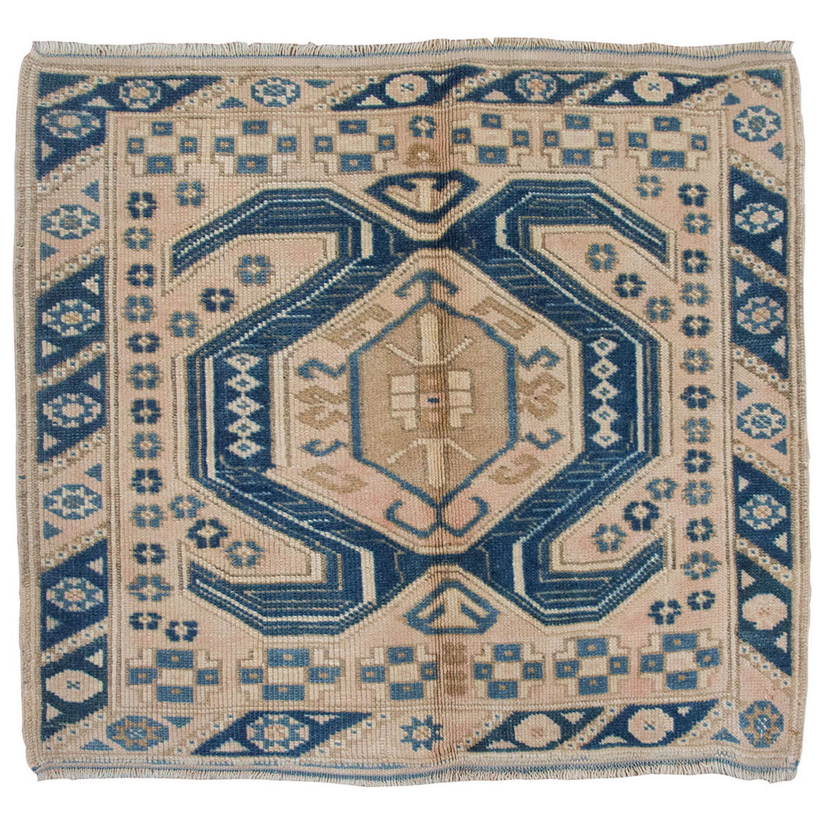 Vintage Rug 2'9" x 3'1" feet  85 x 95 cm