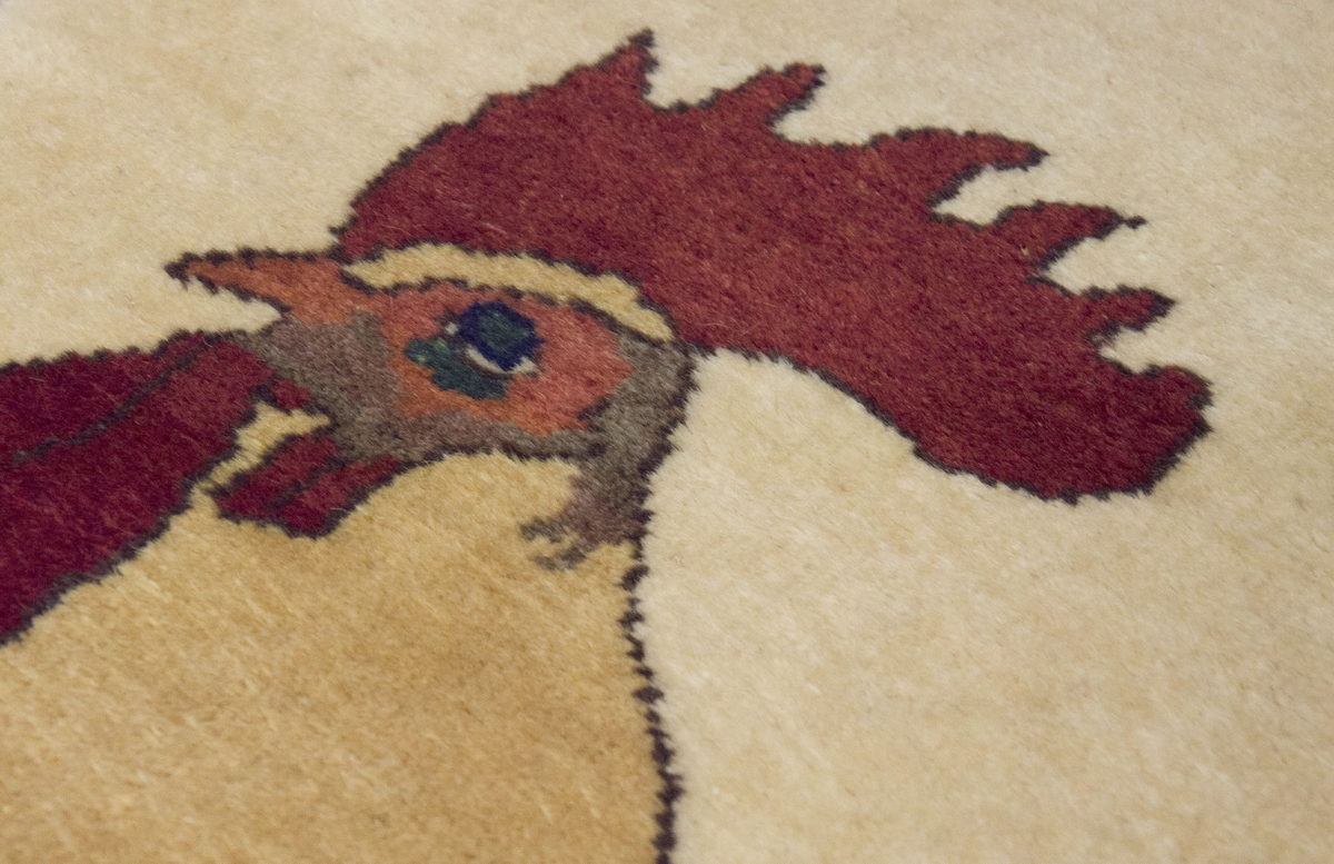 Vintage Rug 3" x 3'3" feet  92 x 100 cm