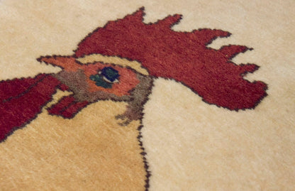 Vintage Rug 3" x 3'3" feet  92 x 100 cm
