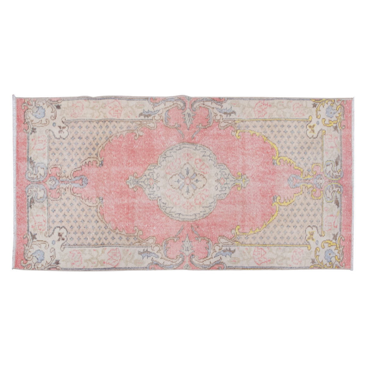 Vintage Rug 3" x 6'1" feet 91 x 186 cm