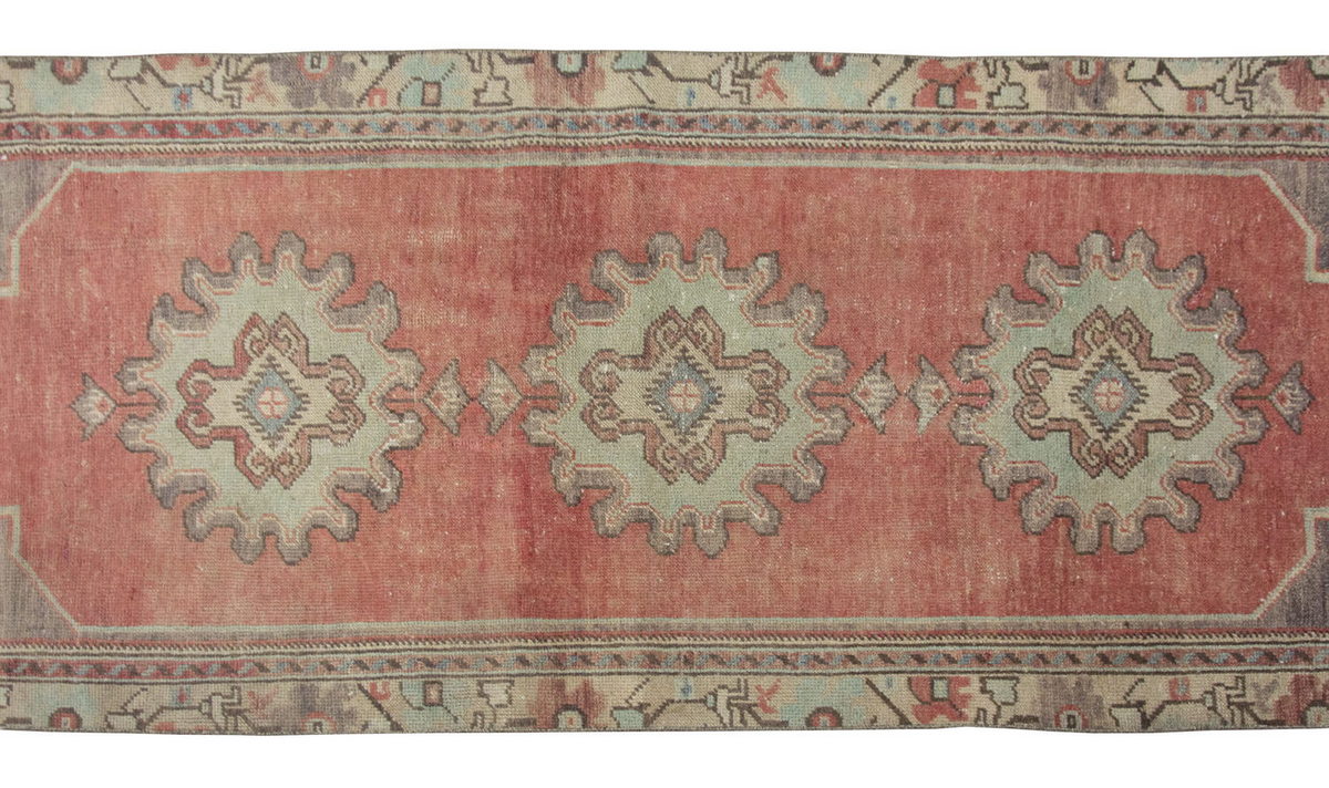 Vintage Rug 3" x 8'6" feet  88 x 260 cm