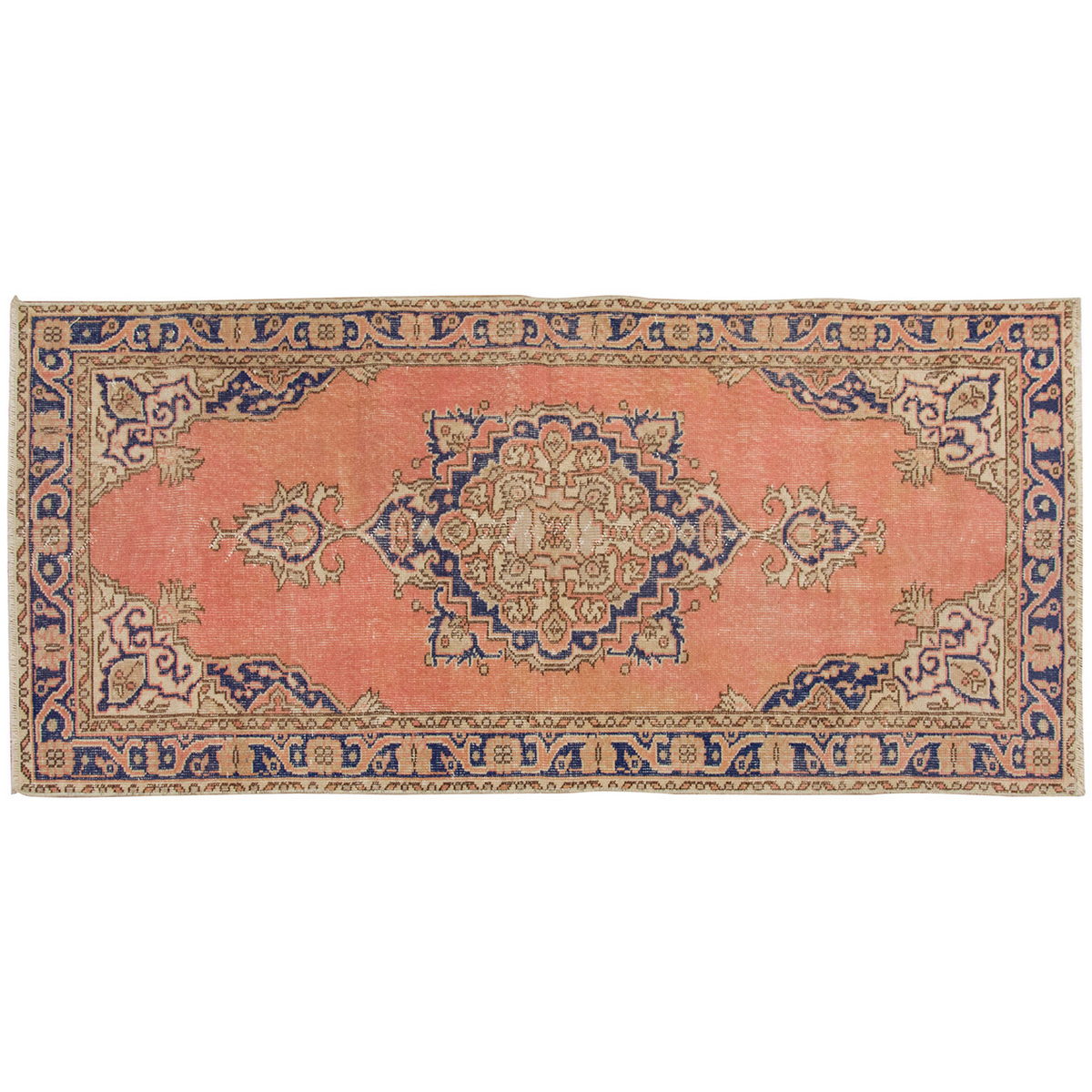Vintage Rug 3'1" x 6'7" feet  94 x 200 cm