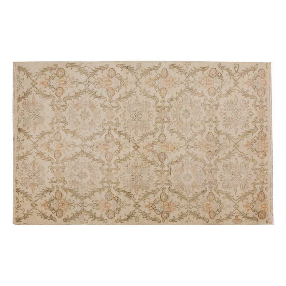 Vintage Rug 3'10" x 5'8" feet 117 x 172 cm