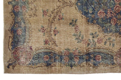 Vintage Rug 3'10" x 6'6" feet 116 x 197 cm