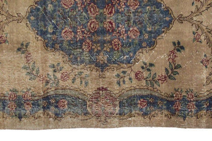 Vintage Rug 3'10" x 6'6" feet 116 x 197 cm