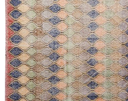 Vintage Rug 3'10" x 6'9" feet 116 x 205 cm