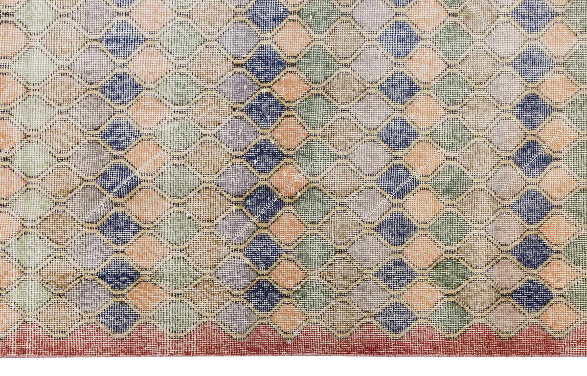 Vintage Rug 3'10" x 6'9" feet 116 x 205 cm
