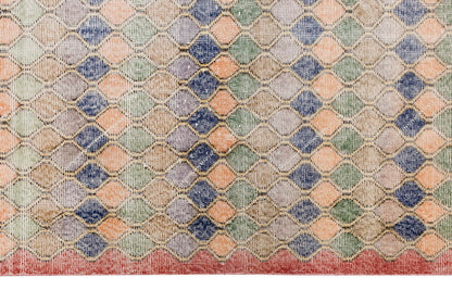 Vintage Rug 3'10" x 6'9" feet 116 x 205 cm
