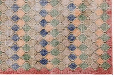 Vintage Rug 3'10" x 6'9" feet 116 x 205 cm