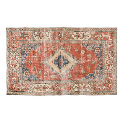 Vintage Rug 3'10" x 6'9" feet 117 x 205 cm