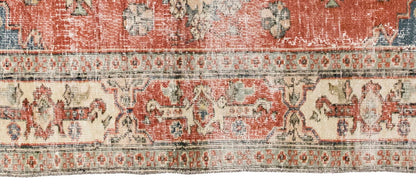 Vintage Rug 3'10" x 6'9" feet 117 x 205 cm