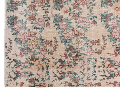Vintage Rug 3'10" x 6'9" feet 117 x 206 cm
