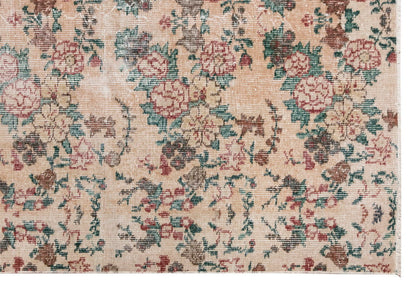 Vintage Rug 3'10" x 6'9" feet 117 x 206 cm