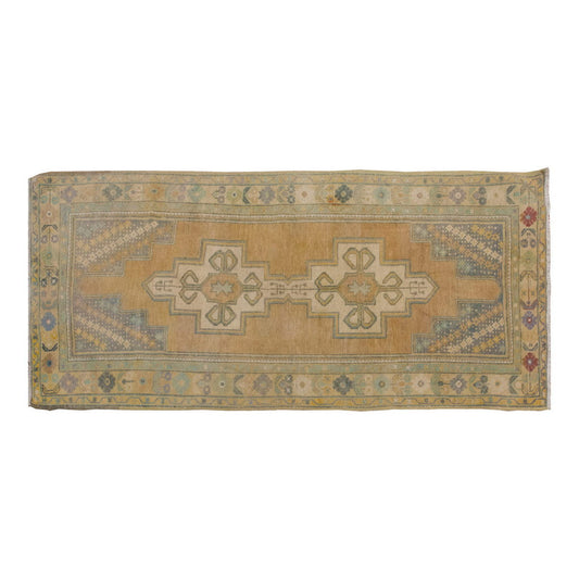 Vintage Rug 3'10" x 7'11" feet 117 x 242 cm