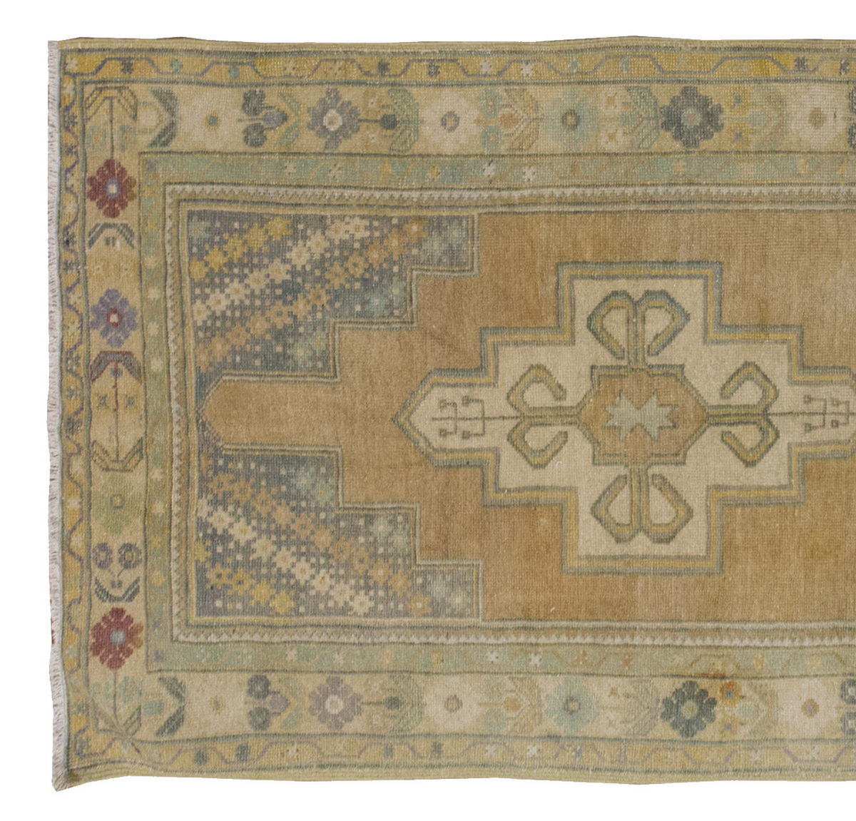 Vintage Rug 3'10" x 7'11" feet 117 x 242 cm