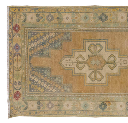 Vintage Rug 3'10" x 7'11" feet 117 x 242 cm