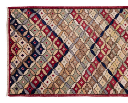 Vintage Rug 3'10" x 7'11" feet 118 x 242 cm