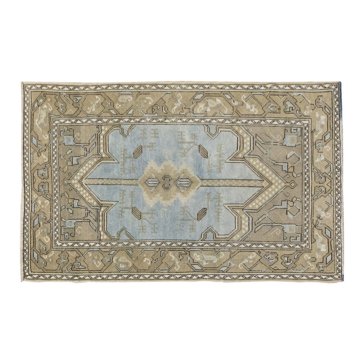 Vintage Rug 3'11" x 6'1" feet 120 x 185 cm