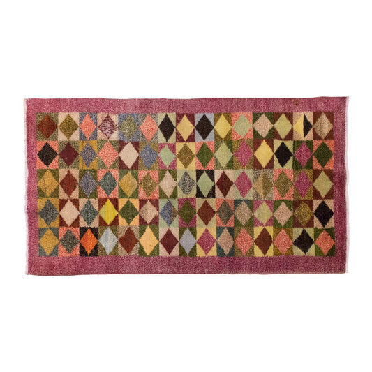 Vintage Rug 3'2" x 6'1" feet 97 x 185 cm