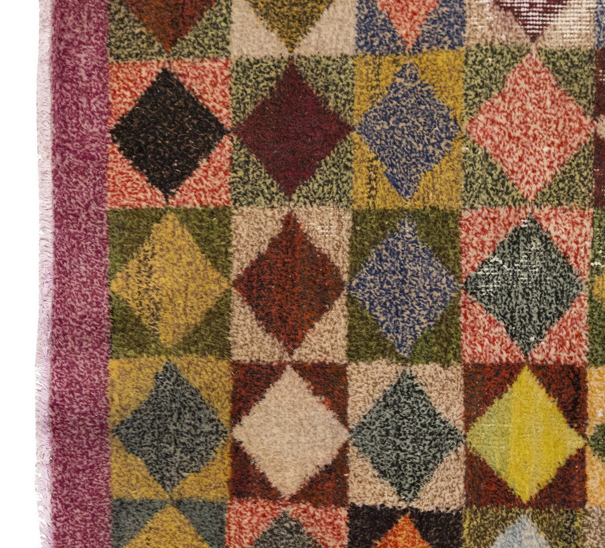 Vintage Rug 3'2" x 6'1" feet 97 x 185 cm