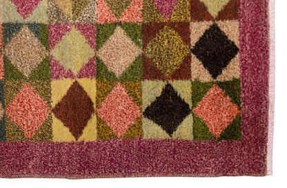 Vintage Rug 3'2" x 6'1" feet 97 x 185 cm