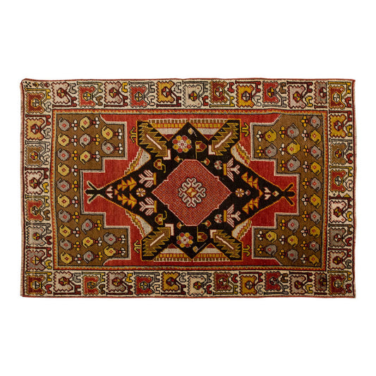 Vintage Rug 3'3" x 4'8" feet 100 x 142 cm