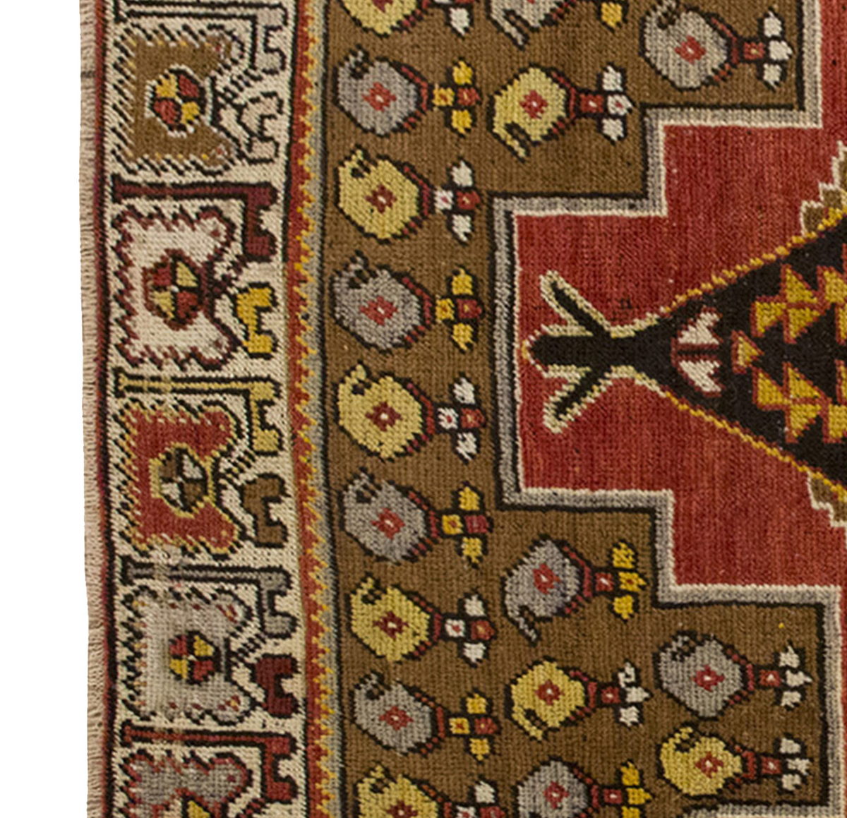 Vintage Rug 3'3" x 4'8" feet 100 x 142 cm