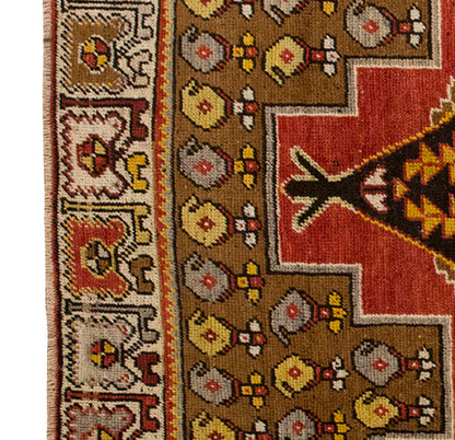 Vintage Rug 3'3" x 4'8" feet 100 x 142 cm
