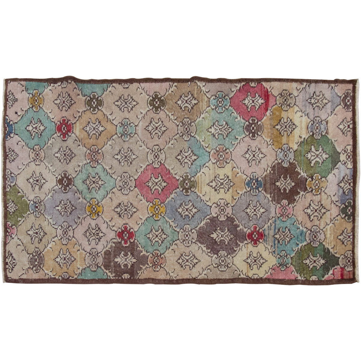 Vintage Rug 3'3" x 6'1" feet  100 x 186 cm