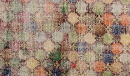 Vintage Rug 3'3" x 6'9" feet 98 x 205 cm