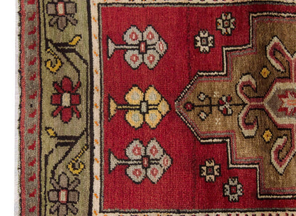 Vintage Rug 3'4" x 4'3" feet  102 x 130 cm