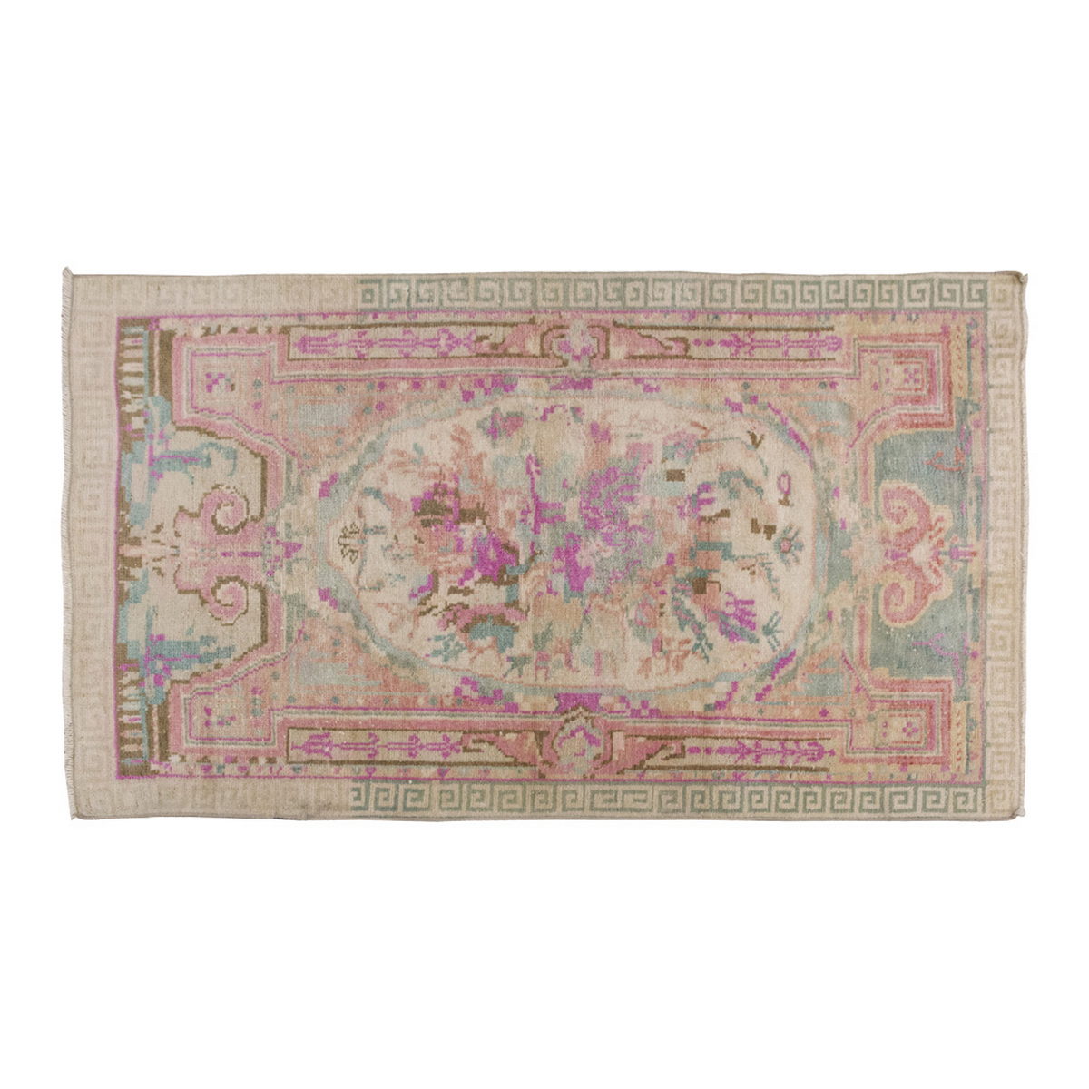Vintage Rug 3'4" x 5'7" feet 101 x 170 cm