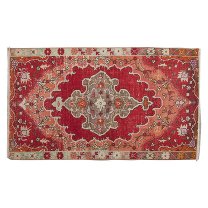 Vintage Rug 3'4" x 6'2" feet 102 x 188 cm
