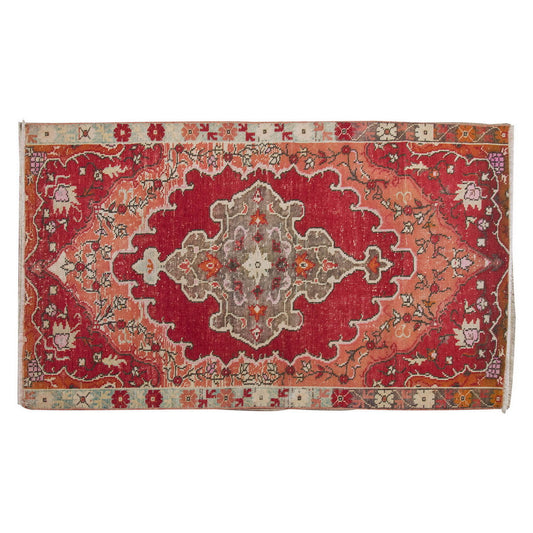 Vintage Rug 3'4" x 6'2" feet 102 x 188 cm