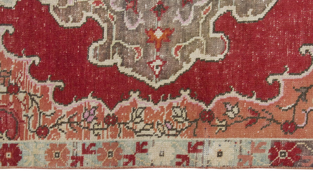 Vintage Rug 3'4" x 6'2" feet 102 x 188 cm