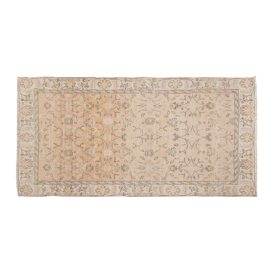 Vintage Rug 3'4" x 7'1" feet 102 x 215 cm