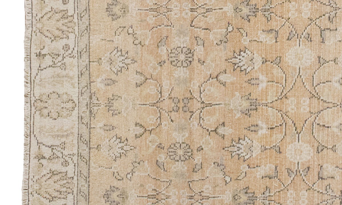Vintage Rug 3'4" x 7'1" feet 102 x 215 cm