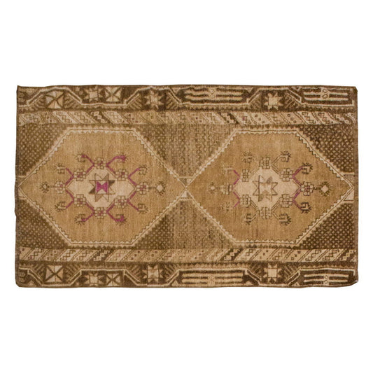 Vintage Rug 3'5" x 5'7" feet 105 x 170 cm