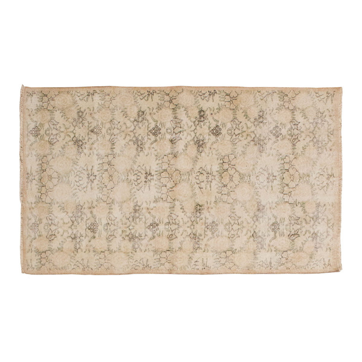 Vintage Rug 3'5" x 6'5" feet 105 x 195 cm