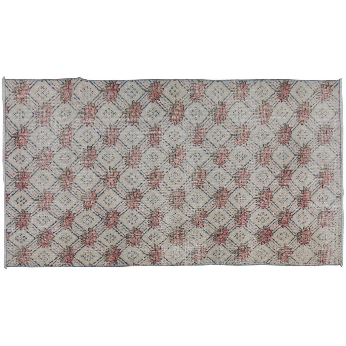 Vintage Rug 3'6" x 6'5" feet  106 x 195 cm