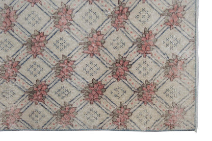 Vintage Rug 3'6" x 6'5" feet  106 x 195 cm